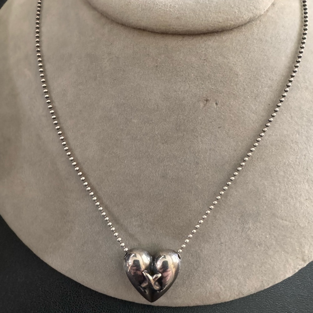 Silver Heart Pendant Necklace